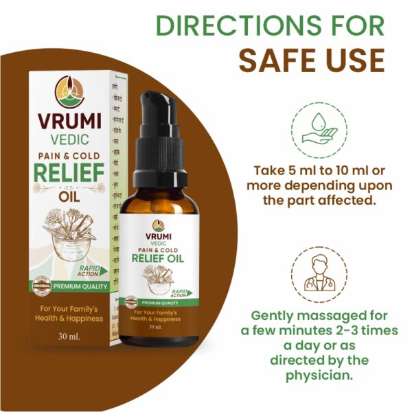 Vrumi Vedic Cold And Pain Relief Oil - Image 3