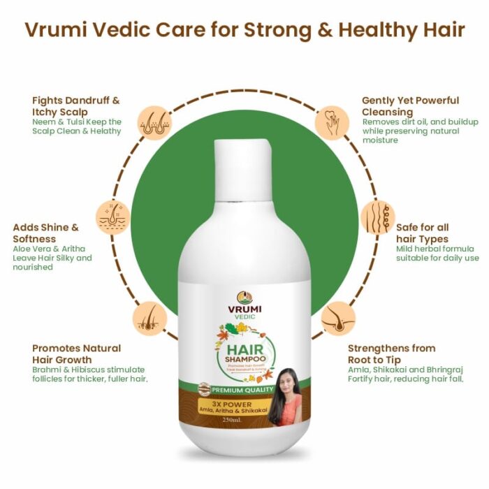 vrumi vedic hair shampoo